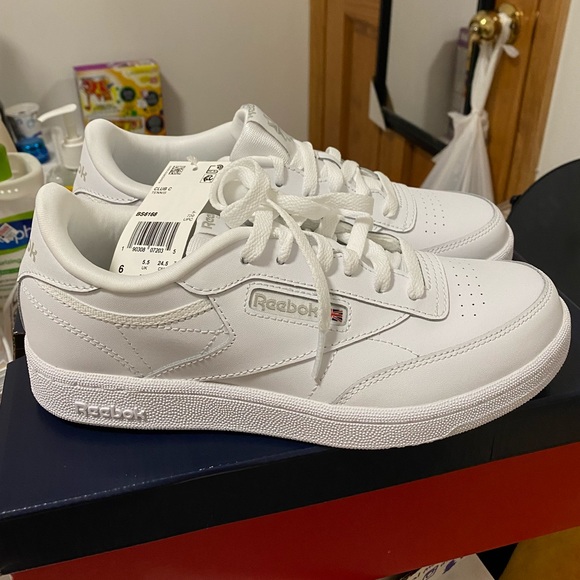 NEW Reebok Club C (all white) - Picture 1 of 7